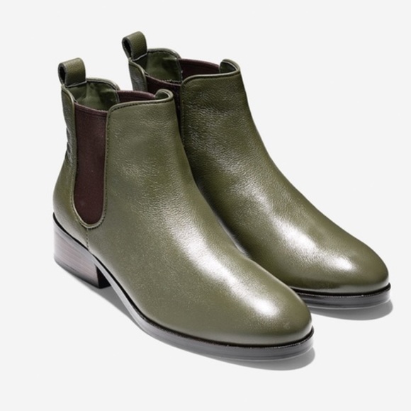 Cole Haan Shoes - Cole Haan X Nike Air | Green Chelsea Booties 6.5